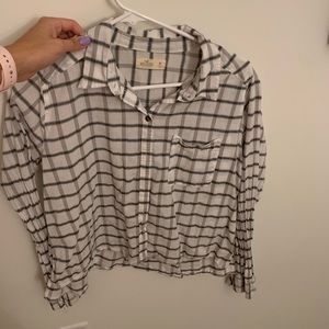 Cropped Button-p Shirt